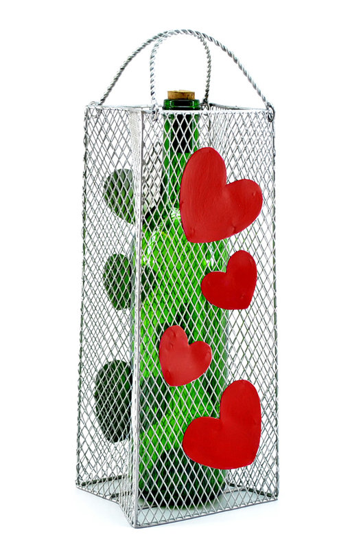 Tabletop Wine Bottle Rack in Silver