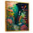 Toile avec cadre flottant or