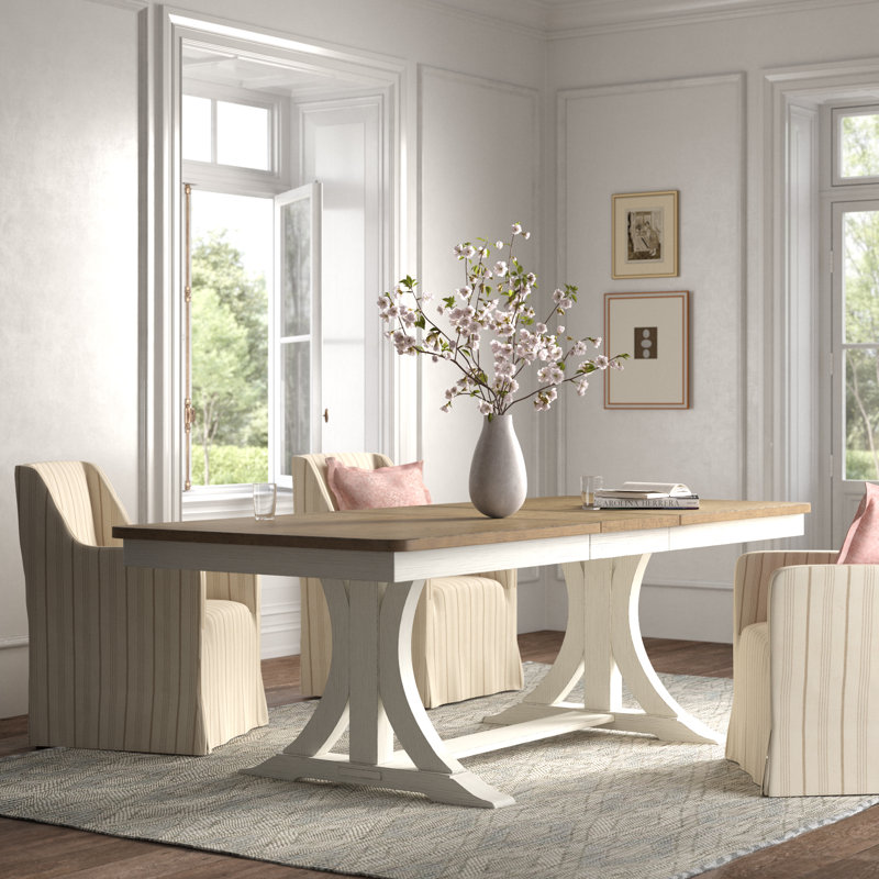 Xochitl Extendable Solid Wood Base Dining Table