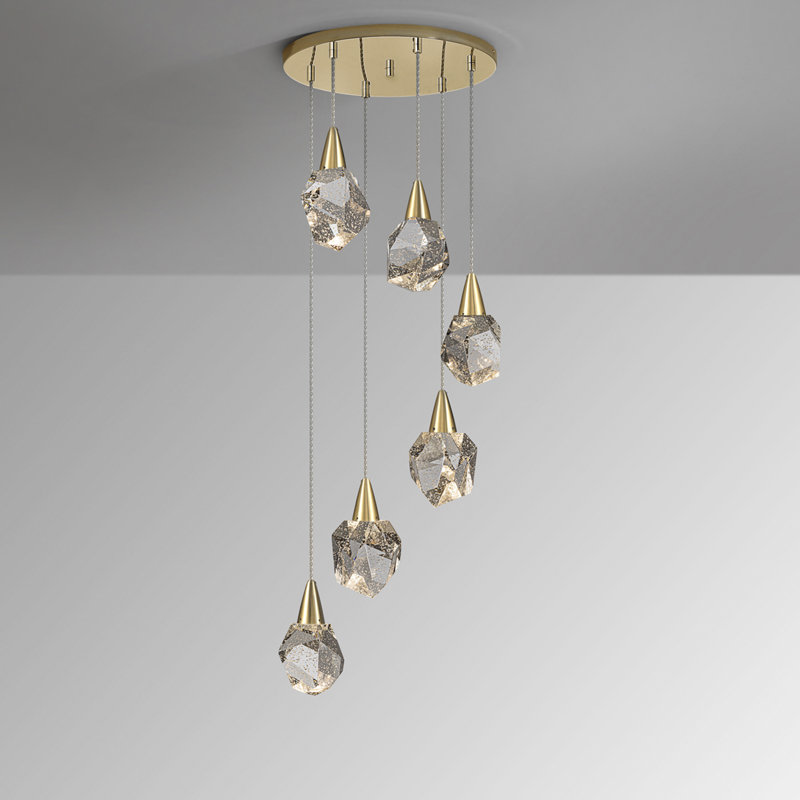 Dunecrest 6 - Light LED Pendant, Gold