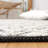 Natura Hand Woven Wool/Cotton Geometric Rug in Black/Ivory-565213073