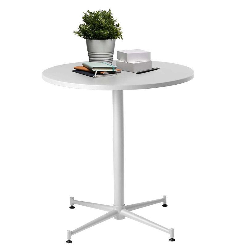 Table bistro Dairon, H 29,5 po x L 23,62 po x l 23,62 po, Blanc