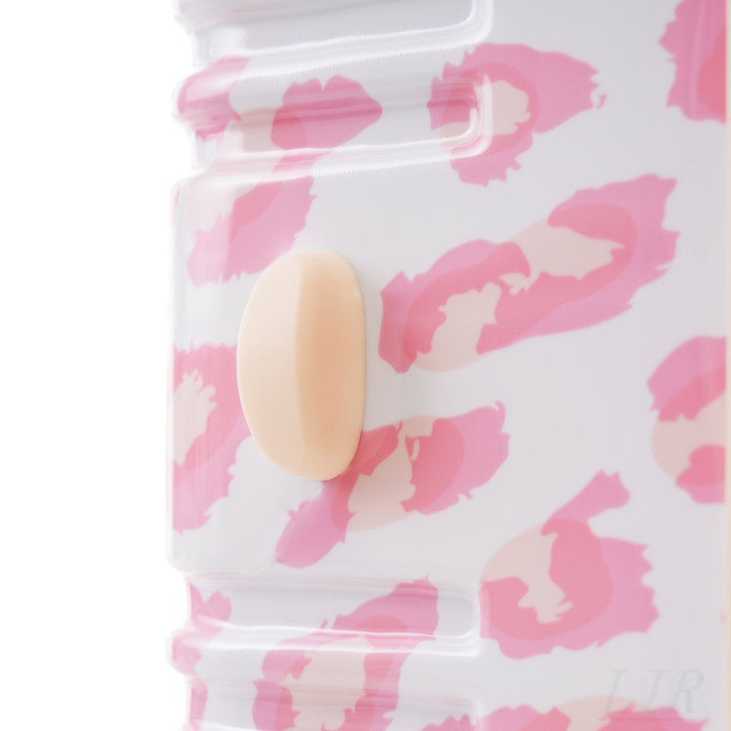 Valise à roulettes 3 pièces durable avec serrure TSA, extensible et légère pour le voyage, Pink Leopard