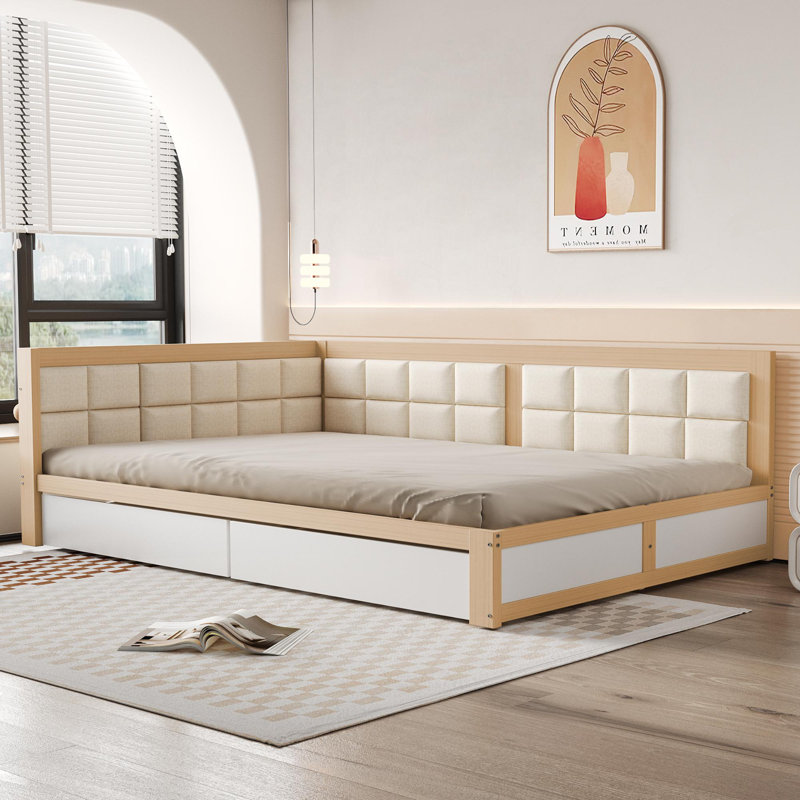 Bernardetta Upholstered Daybed, Natural