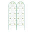 Treillis de jardin en métal antirouille pour plantes grimpantes, ensemble de 2 - 71 po x 20 po