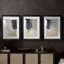 ABSTRACT Series cmxxi - impression encadrée sur mesure de qualité supérieure - 3 pièces-73949637-73949635