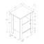 Table de bout avec armoire de rangement et tablette ouverte-78962344