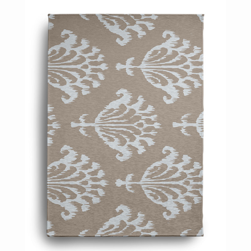 Bharti Chenille Floral Indoor Rug, Rectangle 4' x 6'