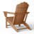 Outdoor Poly HDPE Adirondack Chair with Cupholder-2078769945