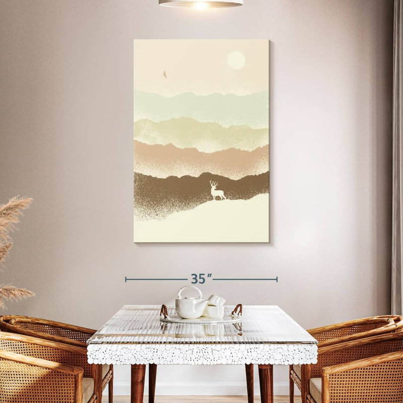 Brampt Quietude Mountainscape, 48" H x 32" W