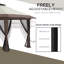 Pavillon de jardin avec filet