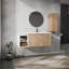 Meuble-lavabo mural 48 po avec lavabo et armoire latérale, portes à fermeture en douceur 48 po-1487235933