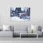 Winter Shrine In Japan Contemporary Wall Art Print by Tsutomu Sakamoto - Wrapped Canvas Print-1615791213