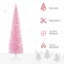 Sapin de Noël artificiel non éclairé 7 pi avec branches réalistes et 499 pointes, rose-1667364783-1674912243