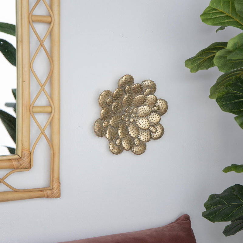 D10x1.6" Succulent Wall Plaque