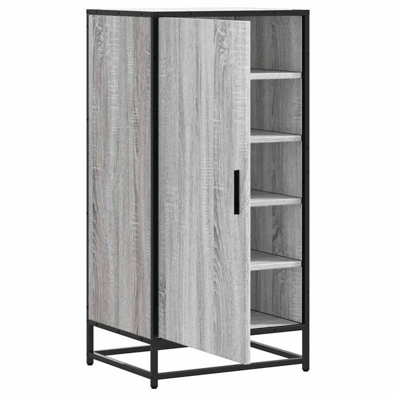 10 Pair Shoe Rack, Grey Sonoma