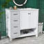 Meuble-lavabo de 36 po avec lavabo en céramique, meuble-lavabo moderne avec 2 tiroirs, portes à fermeture en douceur et tablette ouverte, meuble de salle de bain autoportant en bois massif-1262863521