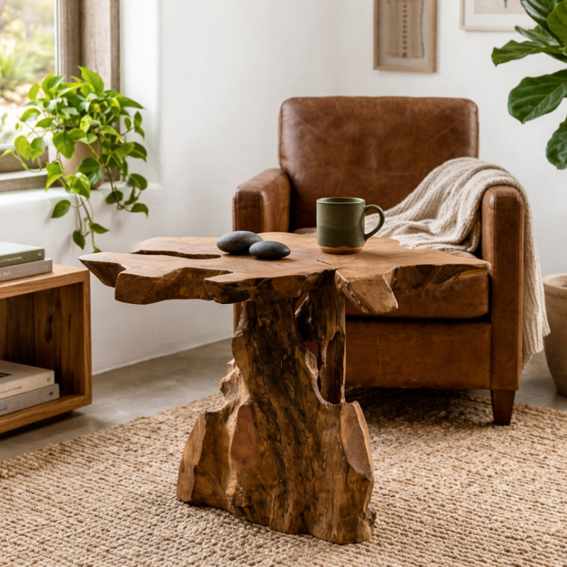 Burruss Mushroom Side Table