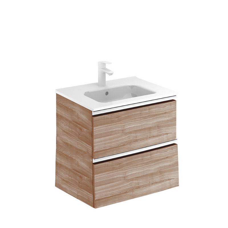 Ensemble de meuble-lavabo simple 24 po Fino, Noyer sableux