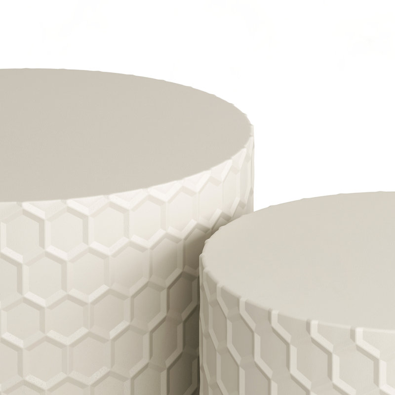 Nesting Coffee Table (Set of 2 Pieces), Beige