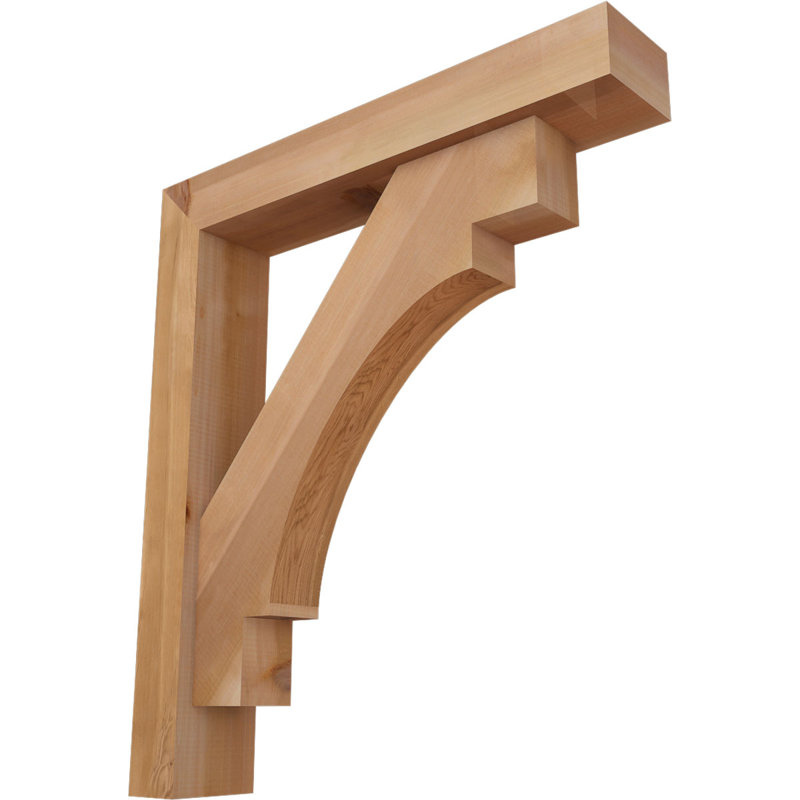 Support Merced Block avec support décalé, 24 x 30, Cèdre rouge occidental de l 5 1/2 po (lisse)