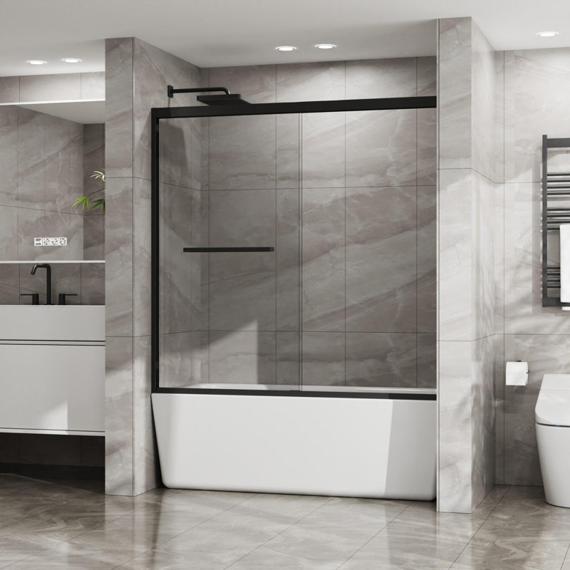 Porte de baignoire en aluminium avec cadre