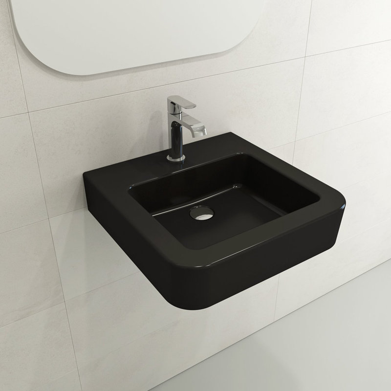 Parma 15.35 in. L Bathroom Sink, Matte Black