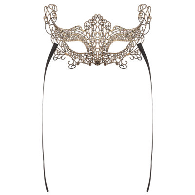 Lace Mask - Golden - 12 Pack