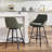 Absalom Modern Industrial Swivel Upholstered 25.6'' Linen Counter Stool with Metal Frame-484732096-505018660