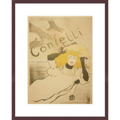 «Confetti» par Henri de Toulouse-Lautrec, impression giclée sur cadre