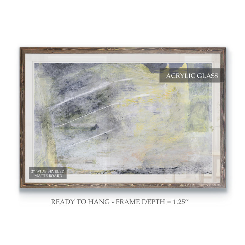 « hushed ii » par paul cezanne-cadre photo, reproduction d’art, H 16 po x l 22 po x p 2 po, Impression encadrée, moka
