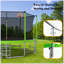 Trampoline 16FT avec barre d'équilibre et panier de basketball, trampoline d'extérieur renforcé de type ASTM avec filet d'enclos-124610207