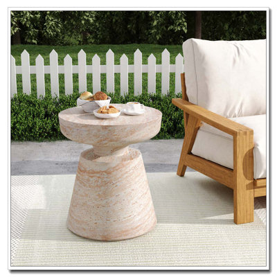 Outdoor Concrete Patio Side Tablbe