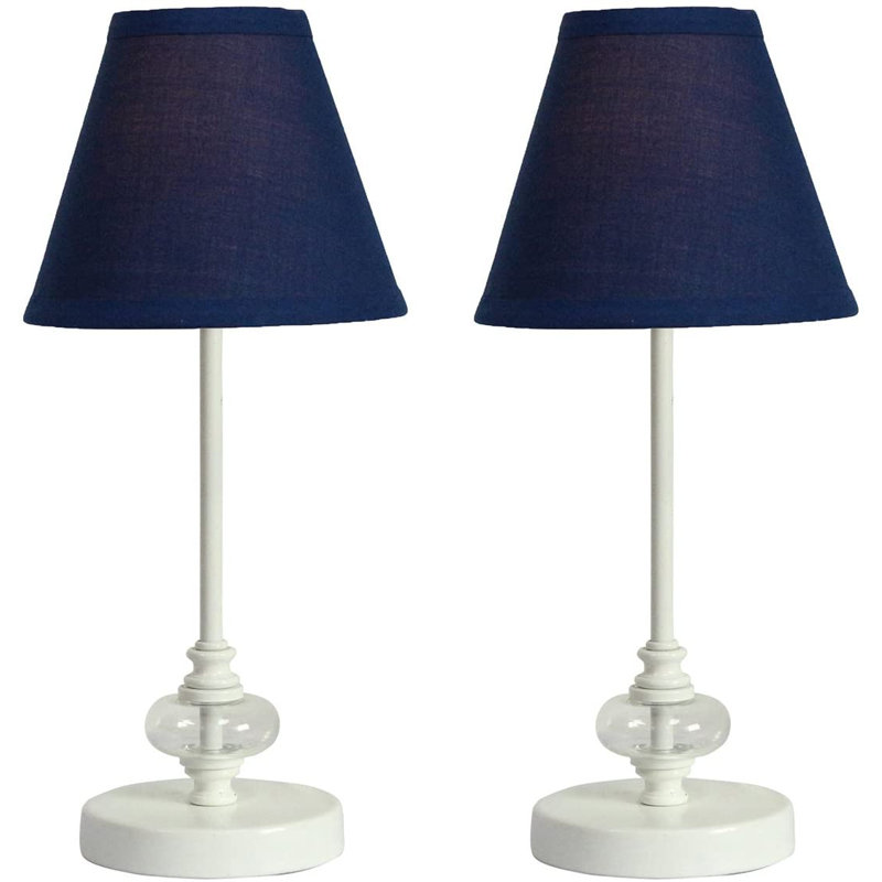 Rothrock Metal Table Lamp, Indigo, Matte White