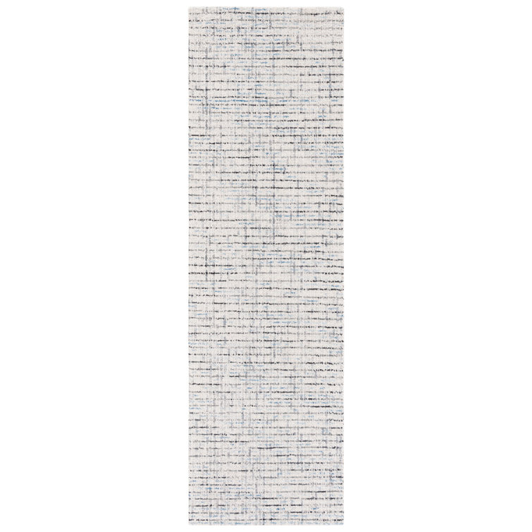 Aprell Handmade Tufted Wool Gray/Light Blue Area Rug