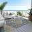 Machine Washable Indoor/Outdoor Cicel ACN1151 Navy Rug-100249353