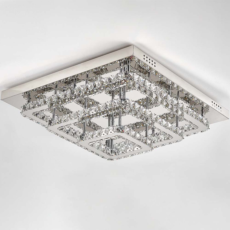 Hurst LED Flush Mount, 23cm H x 70cm W x 70cm D, Cool White