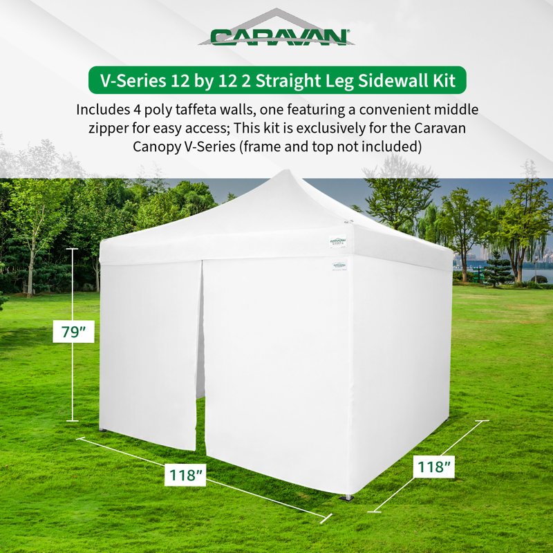 126'' W x 120'' D Steel Pop-Up Canopy