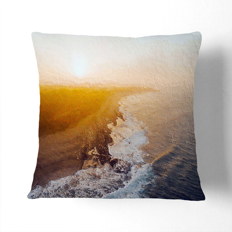 Square Cushion, 55cm H x 55cm W x 20cm D, White