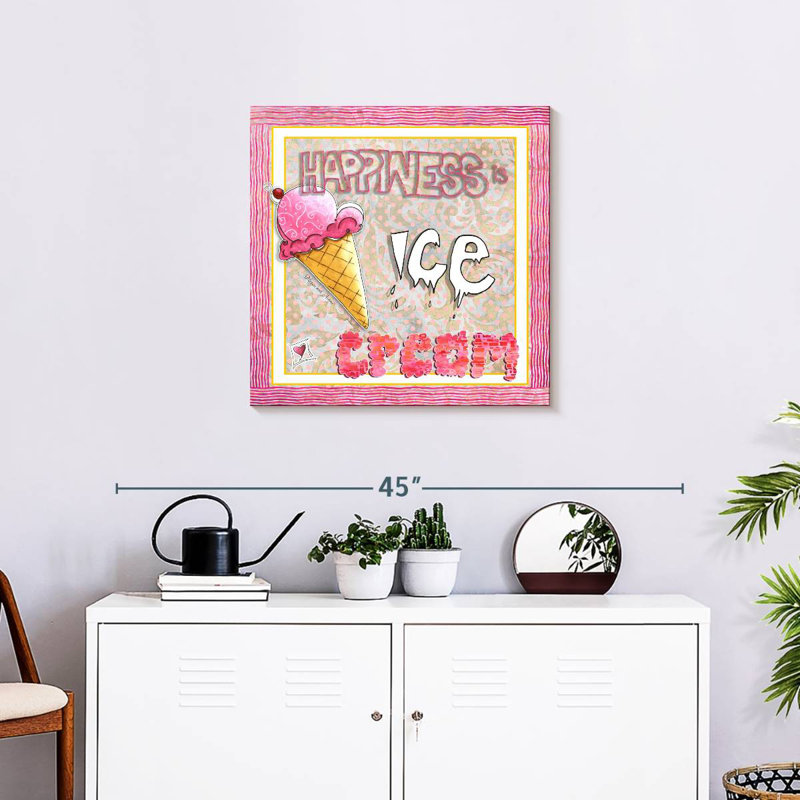 Yarlin My Happiness Is Ice Cream, H 24 po x l 24 po