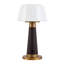 Lampe de table DEL en cuir vegan à intensité variable 11 po Clemence-124963504