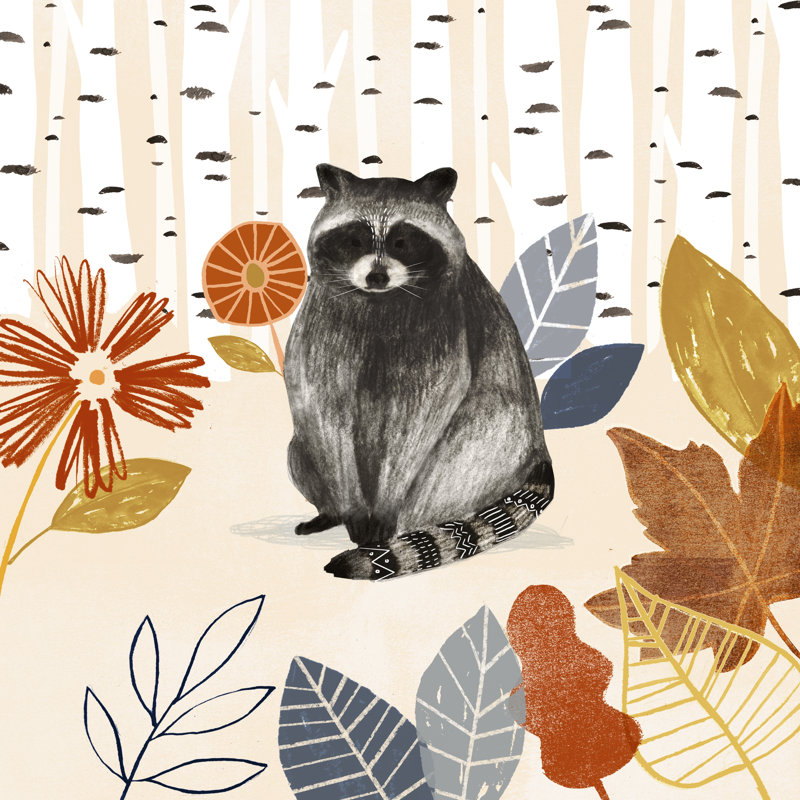 Cosy Autumn Woodland III by Victoria Borges - Wrapped Canvas Painting, 30cm H x 30cm W