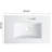 30" Ceramic Single Bathroom Vanity Top with Sink and Faucet Holes
