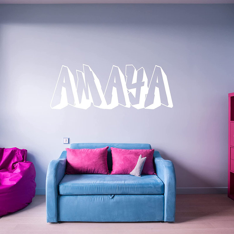 Adhésif décoratif graffiti, Blanc, H 16 po x l 60 po