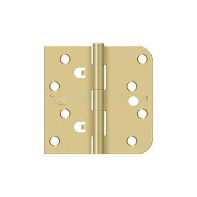 Charnière Deltana DE44058TT15 en nickel brossé 4 po x 4 po x 5/8 po x PQ