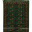 Hand Knotted Wool Area Rug in Green