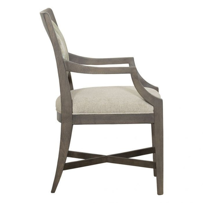 Chaise avec accoudoirs Rocco, Tabac, 9404 Ivoire