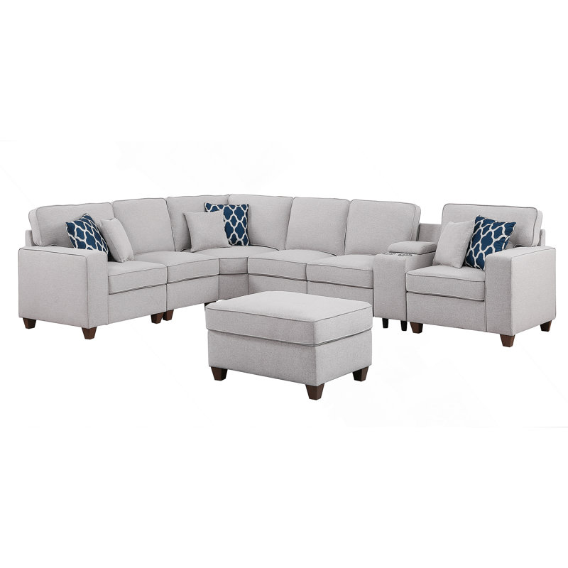 Sam Sectional Sofa With Ottoman