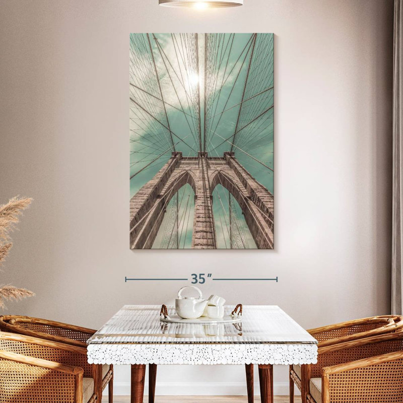 Lilie Retro Brooklyn Bridge, 51" H x 34" W