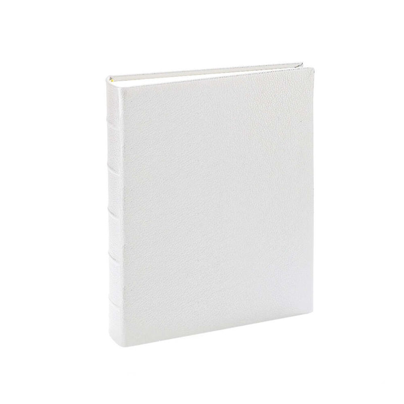 Leather Bound Album, 12.25" H x 9.13" W, White